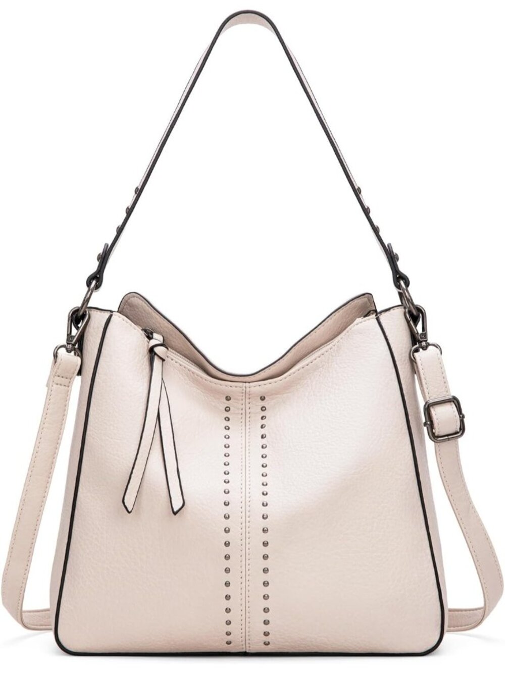 Women's Nude Pu Leather West Hobo Crossbody Purse and Handbags Ladies Chic